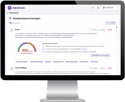 Mijndomein Datalek Checker