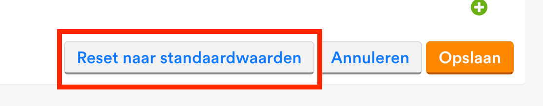 Schermafbeelding: De knop staat onderaan de DNS-tabel