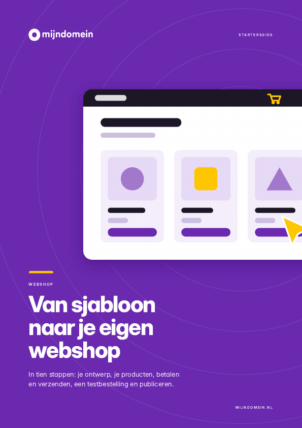 Omslag van de gids Webshop