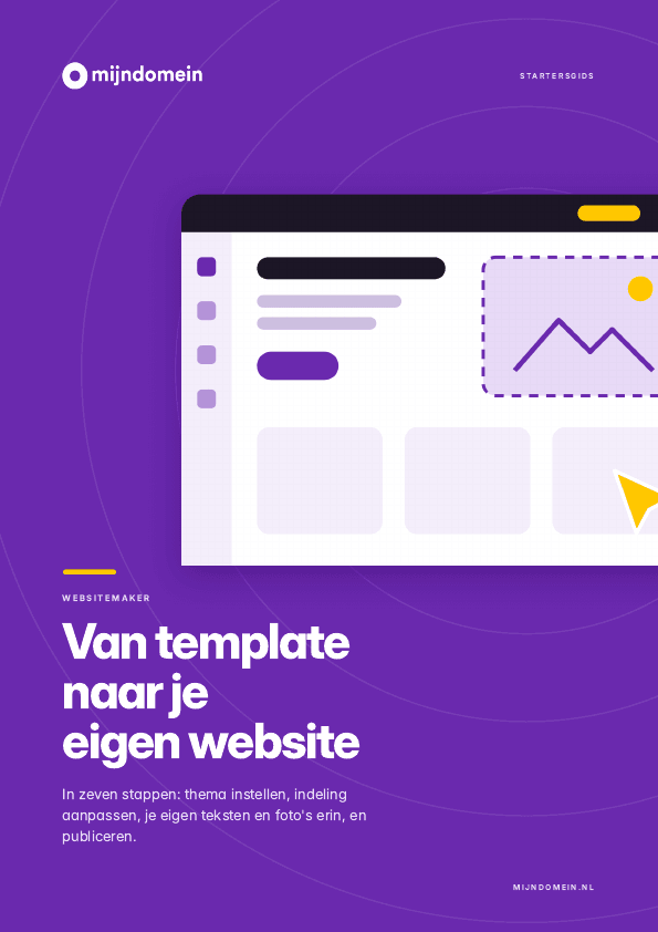 Omslag van de gids Websitemaker