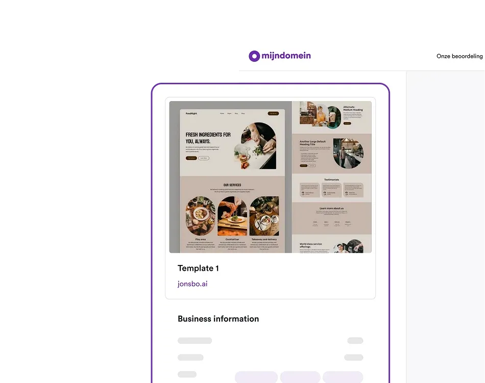 Laat je website bouwen